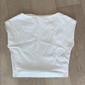 White Women's Top Elevated Muscle tee